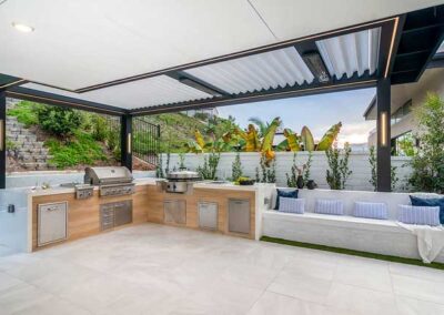 Open Air Living USA features the Serenity Pergola, offering full Cover Cooling Shade