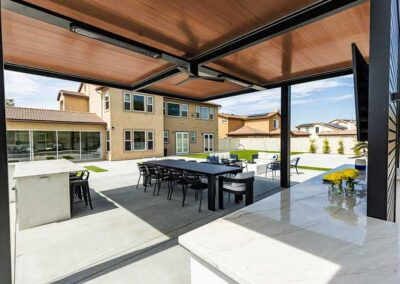 Open Air Living USA features the Serenity Pergola, offering full Cover Cooling Shade