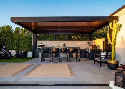 Open Air Living USA features the Serenity Pergola, offering full Cover Cooling Shade
